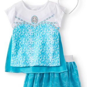 Disney Frozen Elsa Top and Tutu Skirt